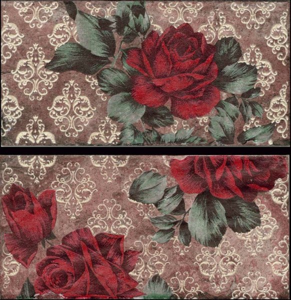 CIR  INS.S/2 VINT.ROSES OLD CHICAGO 10X20 декор 