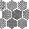 Ape Hexagon Kendo mix Grey 23x26 керамогранит 