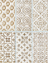  Impronta Square Wall BIANCO FORMEL.ORO DEC. 25x75 декор 