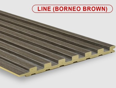 Панель бамбуковая стеновая Line borneo brown 2800x140 мм Bonaparte