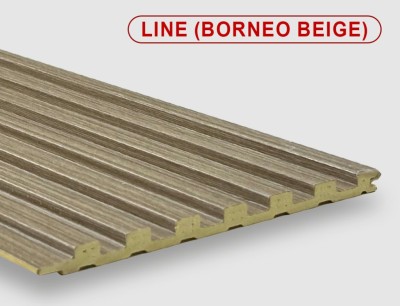 Панель бамбуковая стеновая Line borneo beige 2800x140 мм Bonaparte