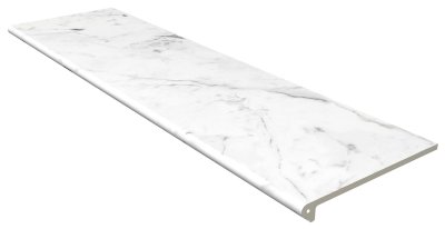 Gres Aragon Marble Anti-Slip Rect. Carrara Blanco 31,5х119,7 ступень