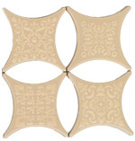 Estrella Set Core Beige, Absolut Keramika (вставка 6.7х6.7)