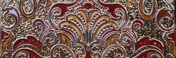 Absolut Keramika Decor Damasco Granate 10x30 декор 