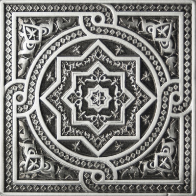 Plox Satined Black Silver 1386 Beni-Mamet, Absolut Keramika (вставка 6х6)